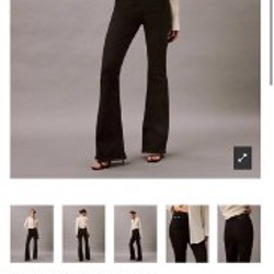Calvin Klein High Rise Flared чёрные джинсы - фото 8