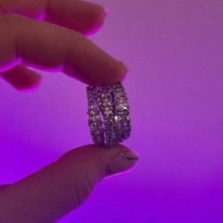 Кольцо серебряное Swarovski - фото 2