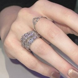 Кольцо серебряное Swarovski - фото 3