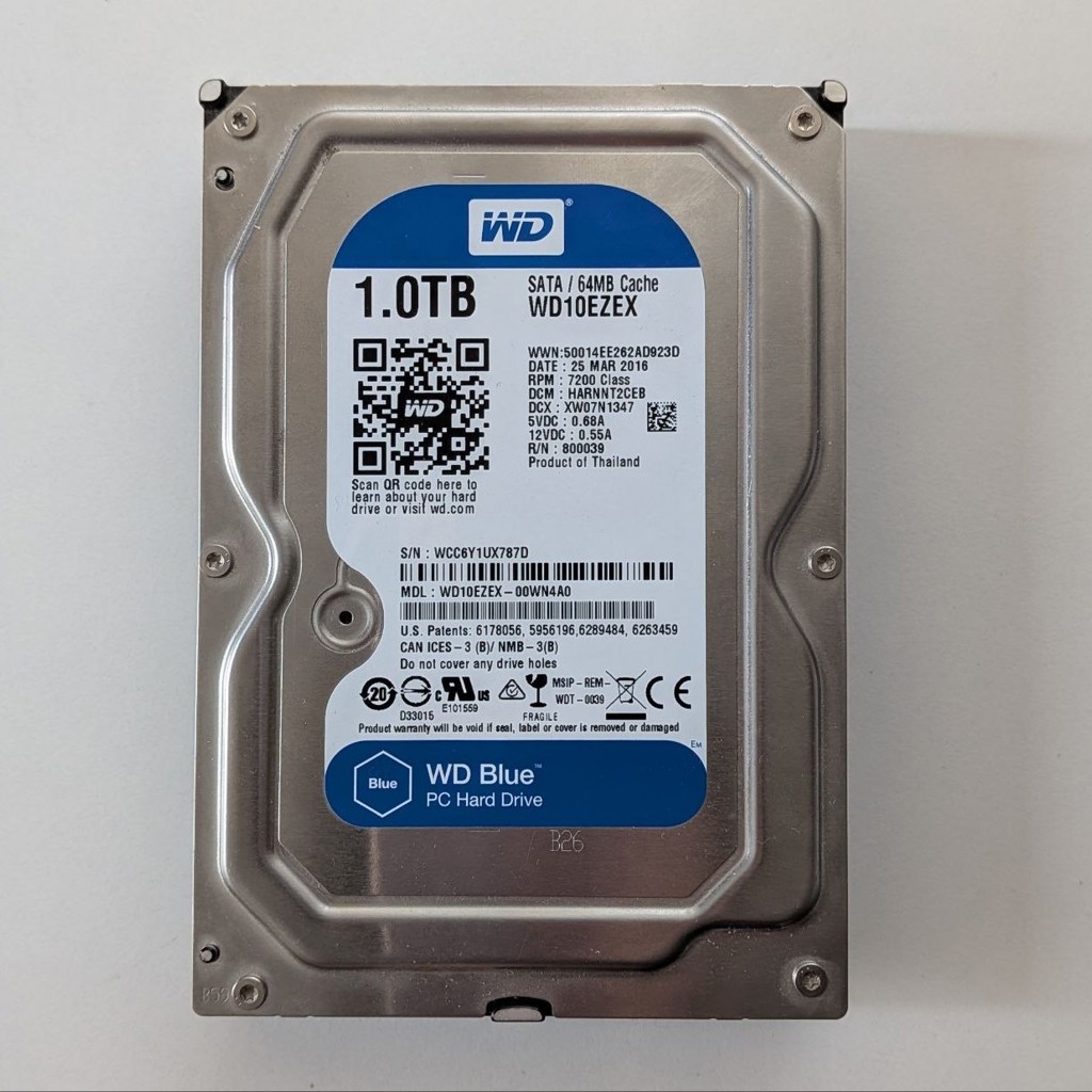 Жёсткий диск HDD Western Digital Blue 1TB