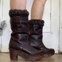 Сапожки на деревянной платформе - фото 2