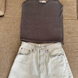 Льняная рубашка Massimo Dutti - фото 7
