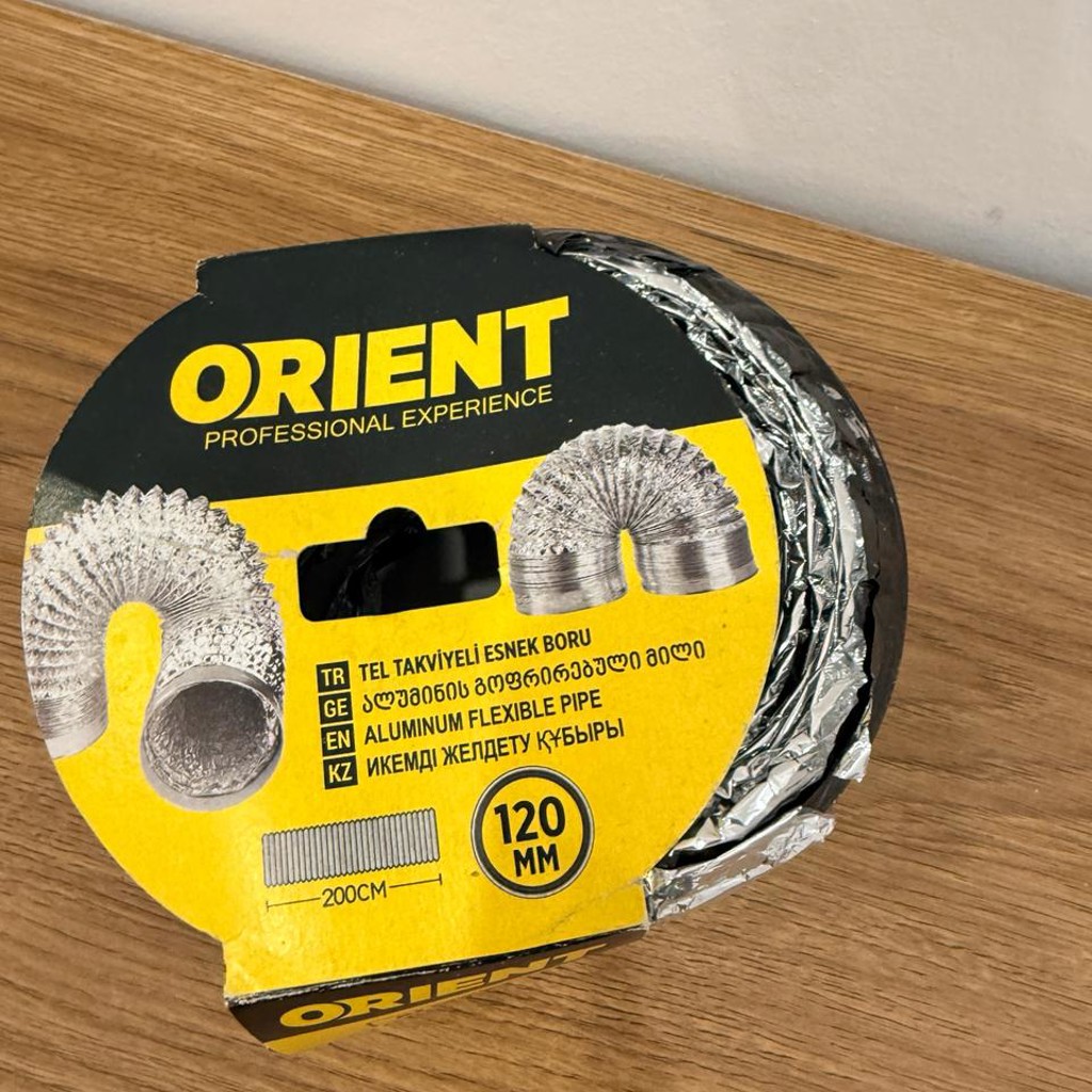 Гибкий алюминиевый вентиляционный воздуховод ORIENT