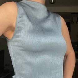 Платье молочное с поясом М Zara - фото 4