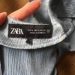 Платье молочное с поясом М Zara - фото 6