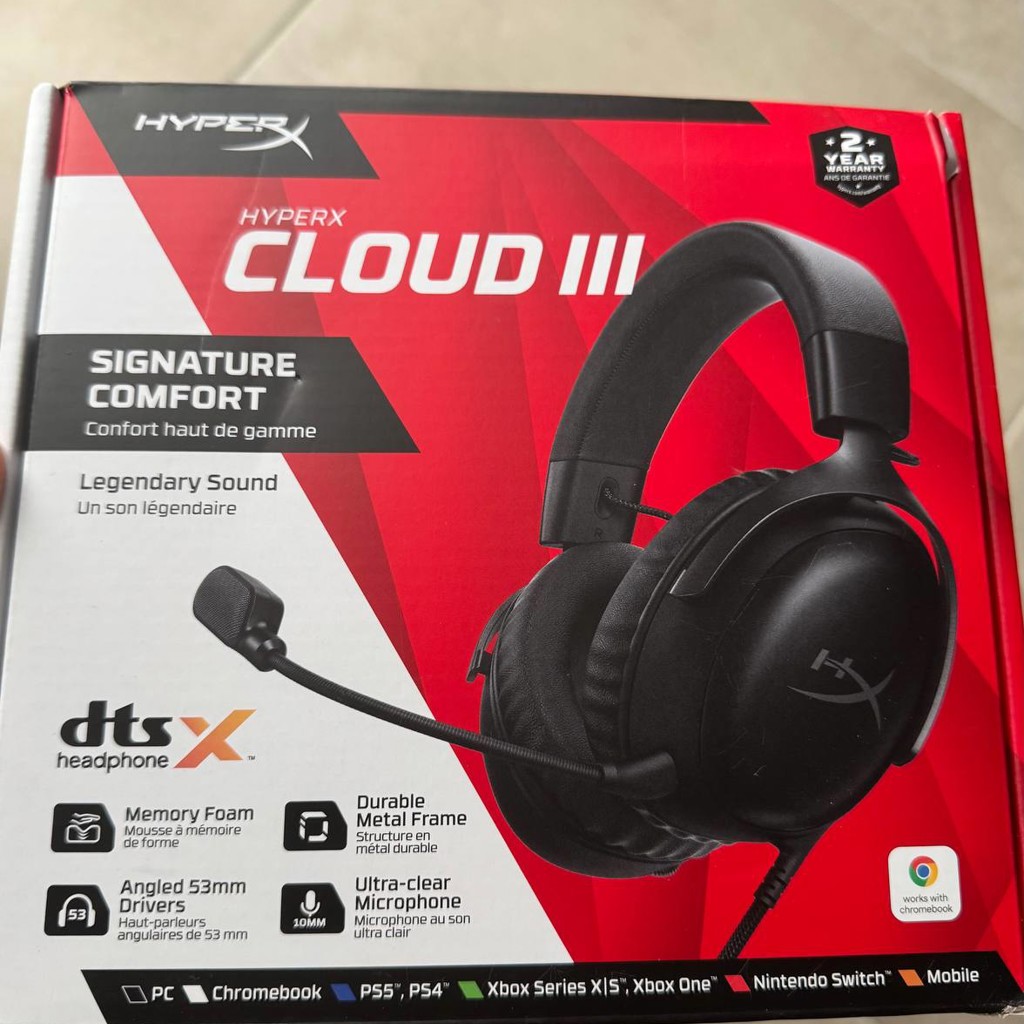 Геймерские наушники HyperX Cloud 3 Black