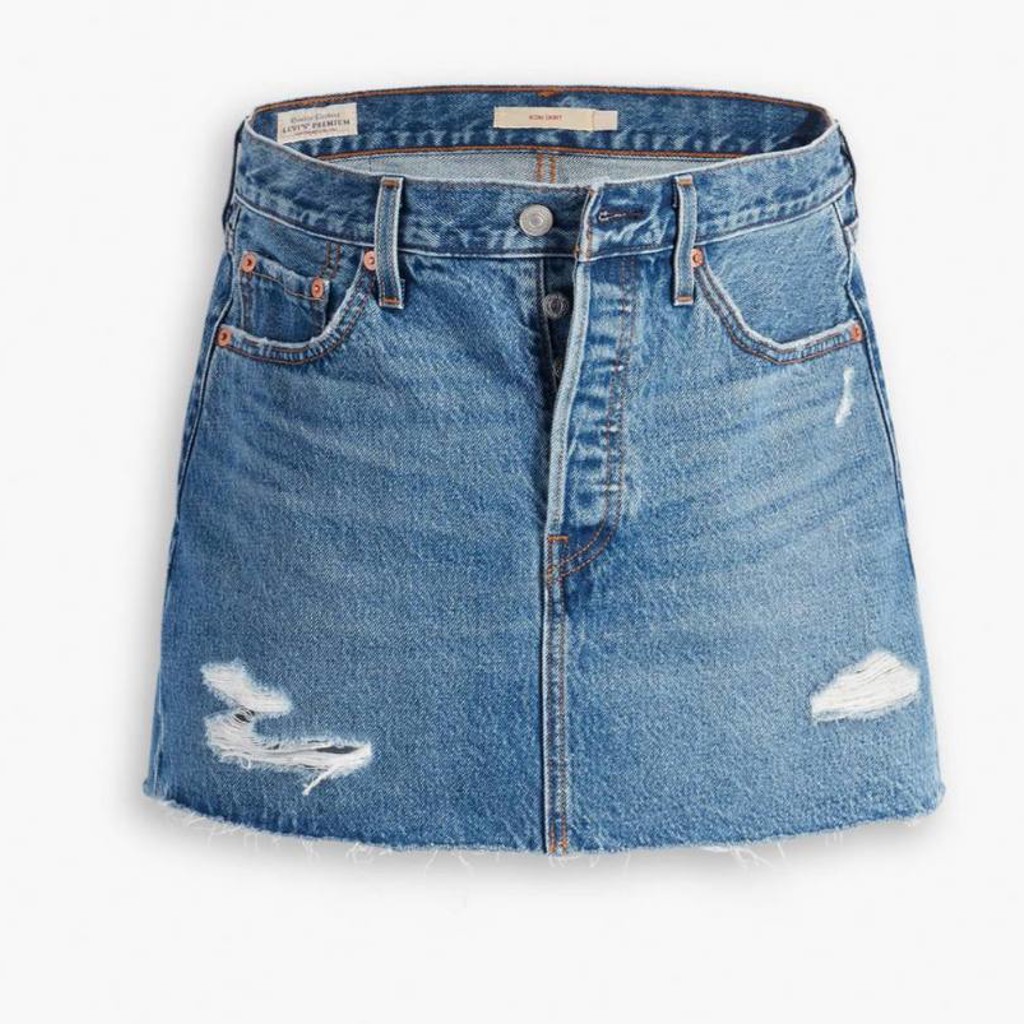 Levi’s Icon чёрная джинсовая юбка