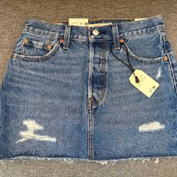 Levi’s Icon чёрная джинсовая юбка - фото 3