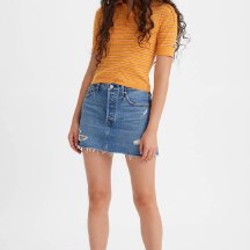 Levi’s Icon чёрная джинсовая юбка - фото 4