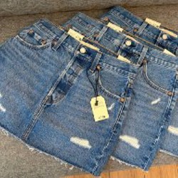 Levi’s Icon чёрная джинсовая юбка - фото 6