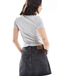Levi’s Icon чёрная джинсовая юбка - фото 7