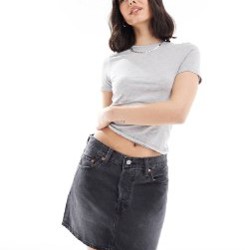 Levi’s Icon чёрная джинсовая юбка - фото 8