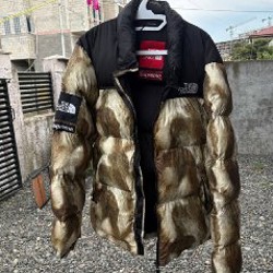 Куртка Supreme x The North Face Fur Nuptse Jacket - фото 5