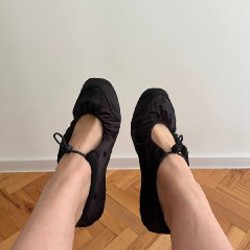 Балетки атласные ZARA - фото 3