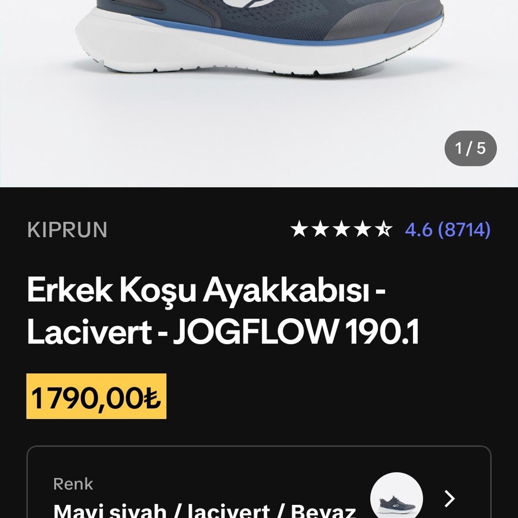 Кроссовки Decathlon Kiprun Jogflow 190.1