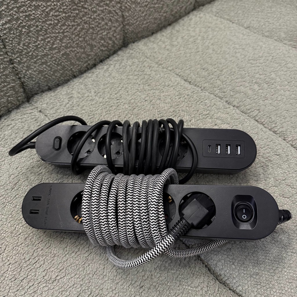 Удлинитель с USB-A и USB-C
