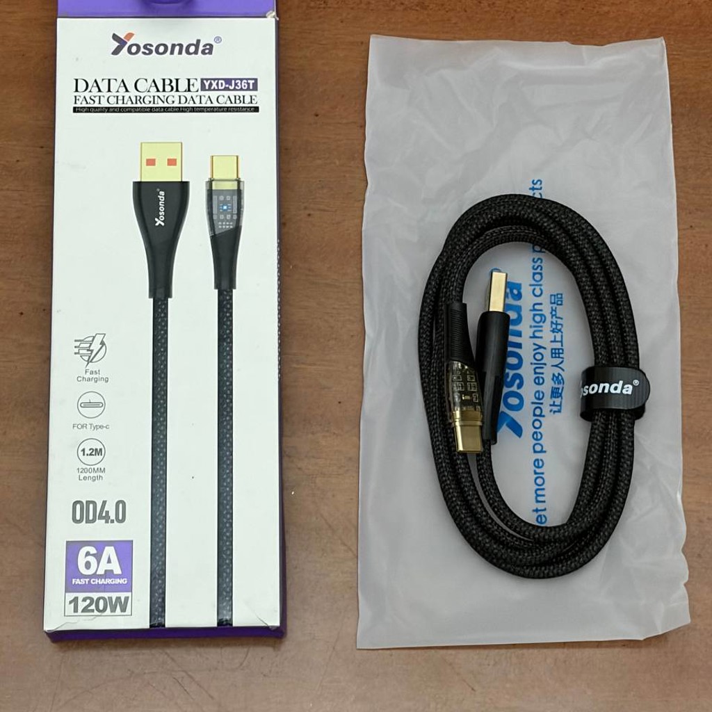 Кабель Yosonda fast charging
