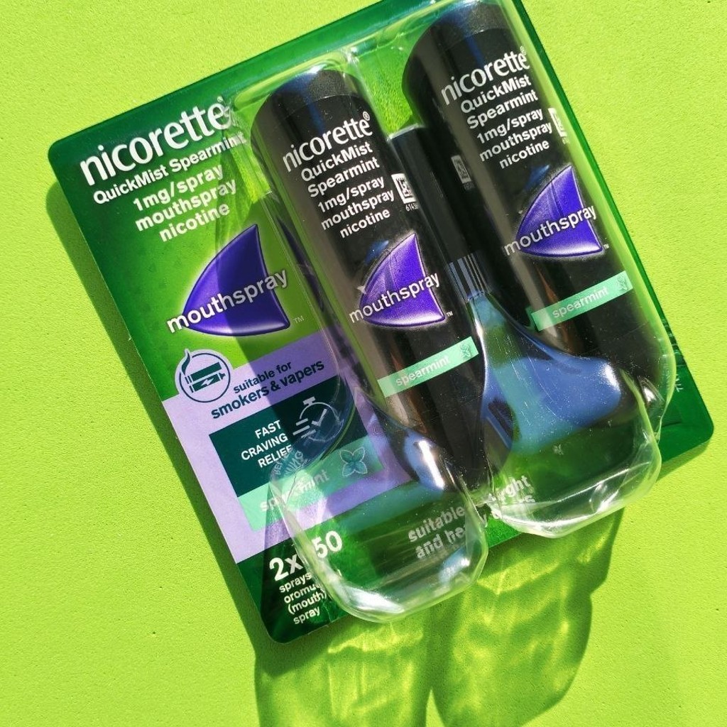 Никотиновый спрей Nicorette