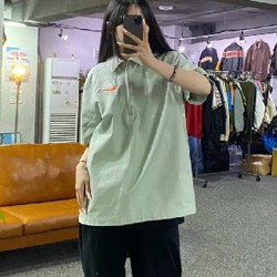 Nike half zip оверсайз поло L - фото 4