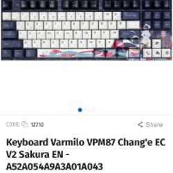Клавиатура Varmilo VPM87 Chang'e EC V2 Sakura - фото 4