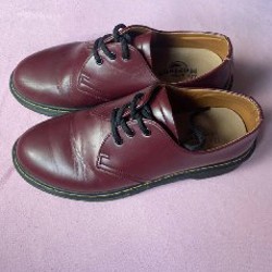 Вишневые ботинки Dr martens - фото 3