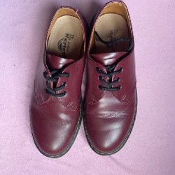 Вишневые ботинки Dr martens - фото 2