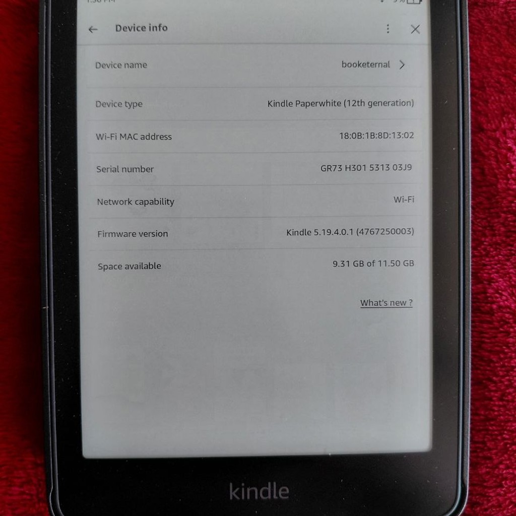 Электронная книга Kindle Paperwhite 12