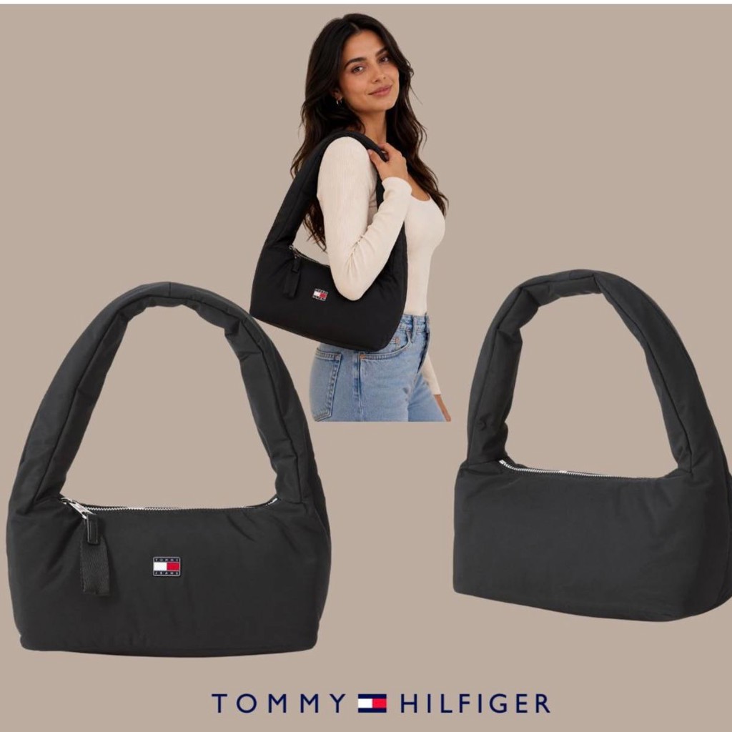 Темно-синяя сумка-хобо Tommy Jeans
