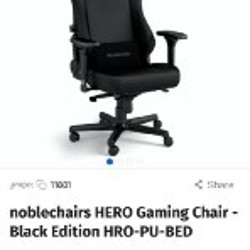 Игровое кресло Noblechairs HERO TX Anthracite - фото 2