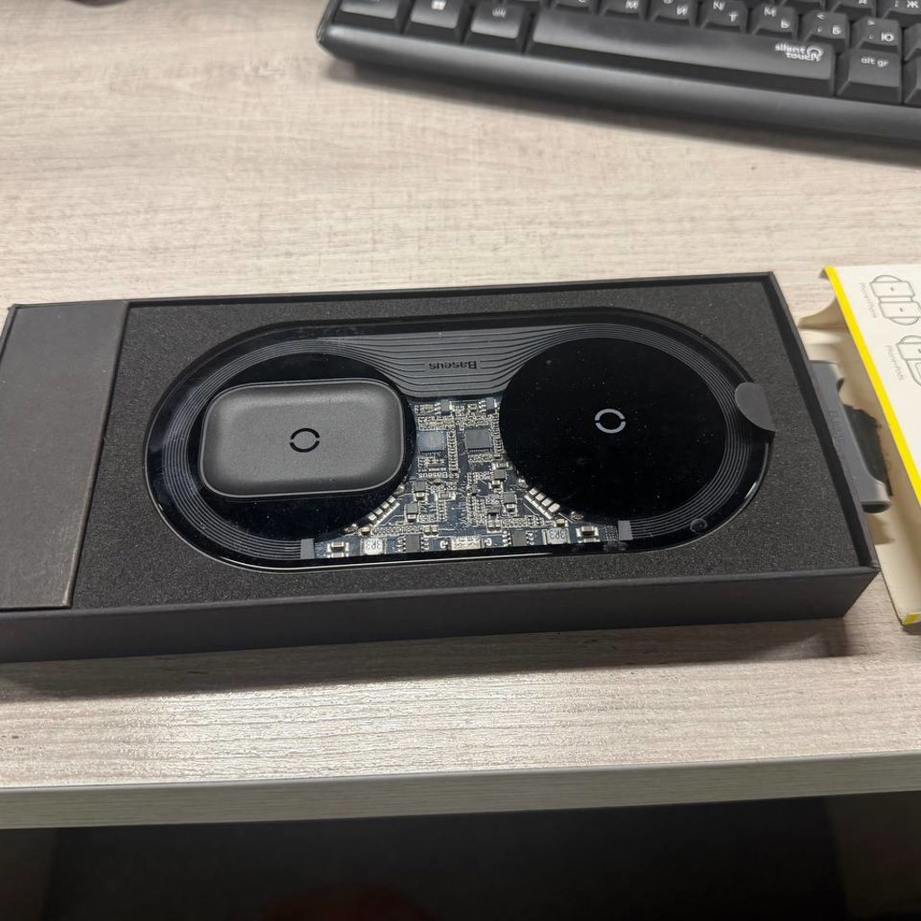 Беспроводная зарядка Baseus Simple 2-in-1