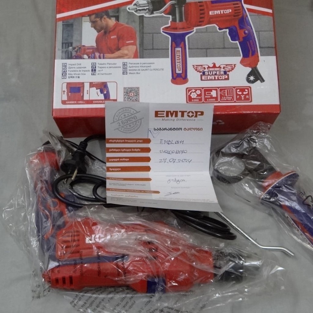 Электродрель EMTOP