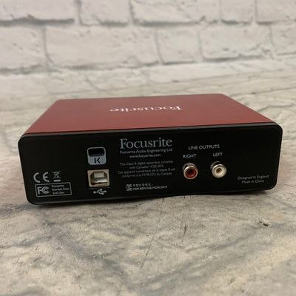 Audio Interface Focusrite Scarlett Solo 2nd gen