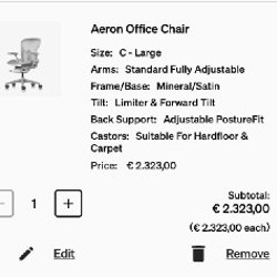 Кресло Herman Miller Aeron Remastered - фото 7