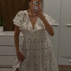 Платье с принтом polka dot - фото 2