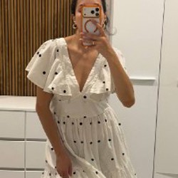 Платье с принтом polka dot - фото 3