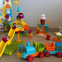 Lego Duplo поезд и парк аттракционов - фото 3