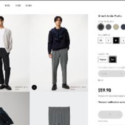 Uniqlo Smart Ankle Pants - фото 1