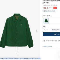 Куртка ветровка Lacoste - фото 6