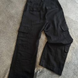 Брюки карго H&M черные - фото 3
