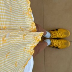Винтажная рубашка с пуговицами-цветочками - фото 2
