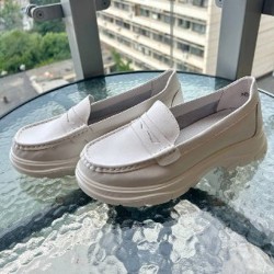 Белые кожаные лоферы Тофа - фото 2
