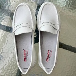 Белые кожаные лоферы Тофа - фото 4