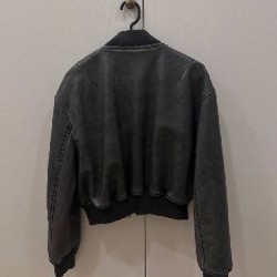 Кожаный бомбер Zara - фото 4