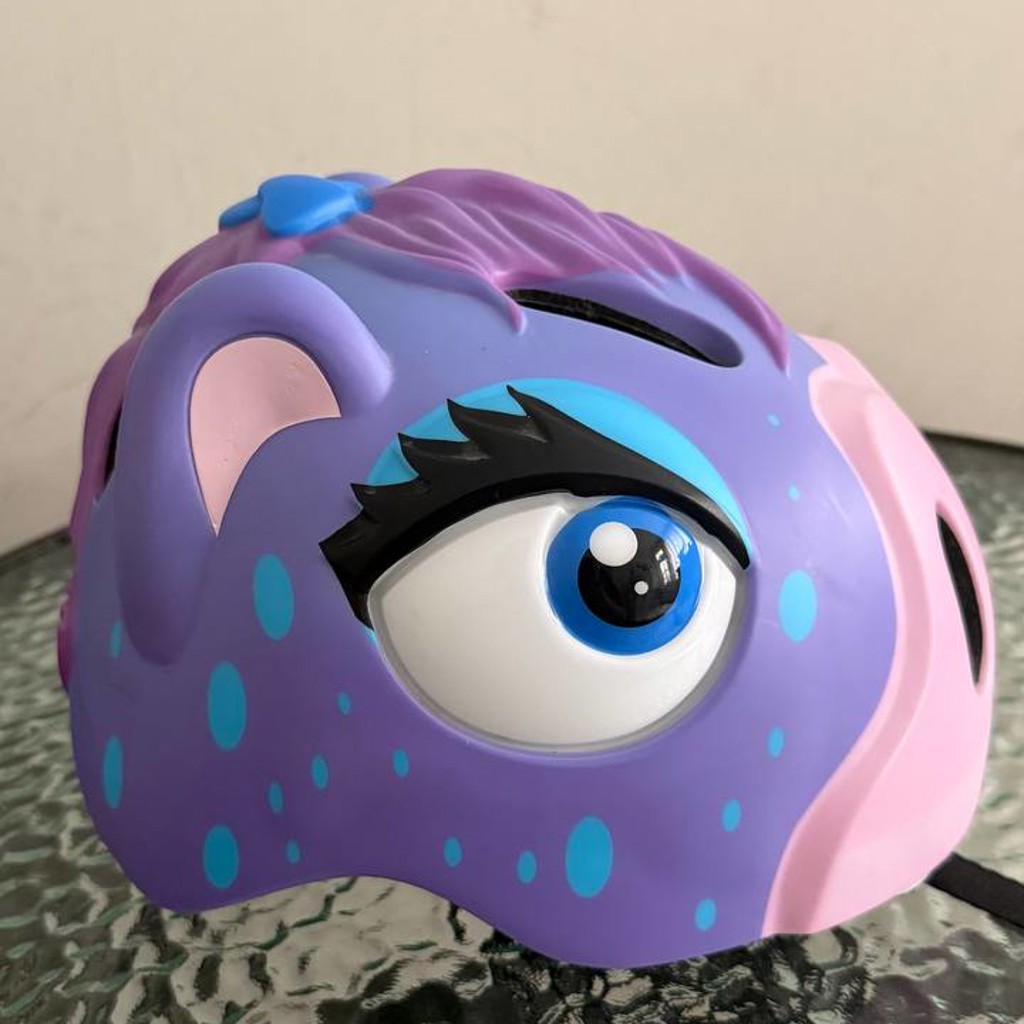 Детский защитный шлем Crazy Safety Purple Zebra