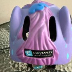 Детский защитный шлем Crazy Safety Purple Zebra - фото 3