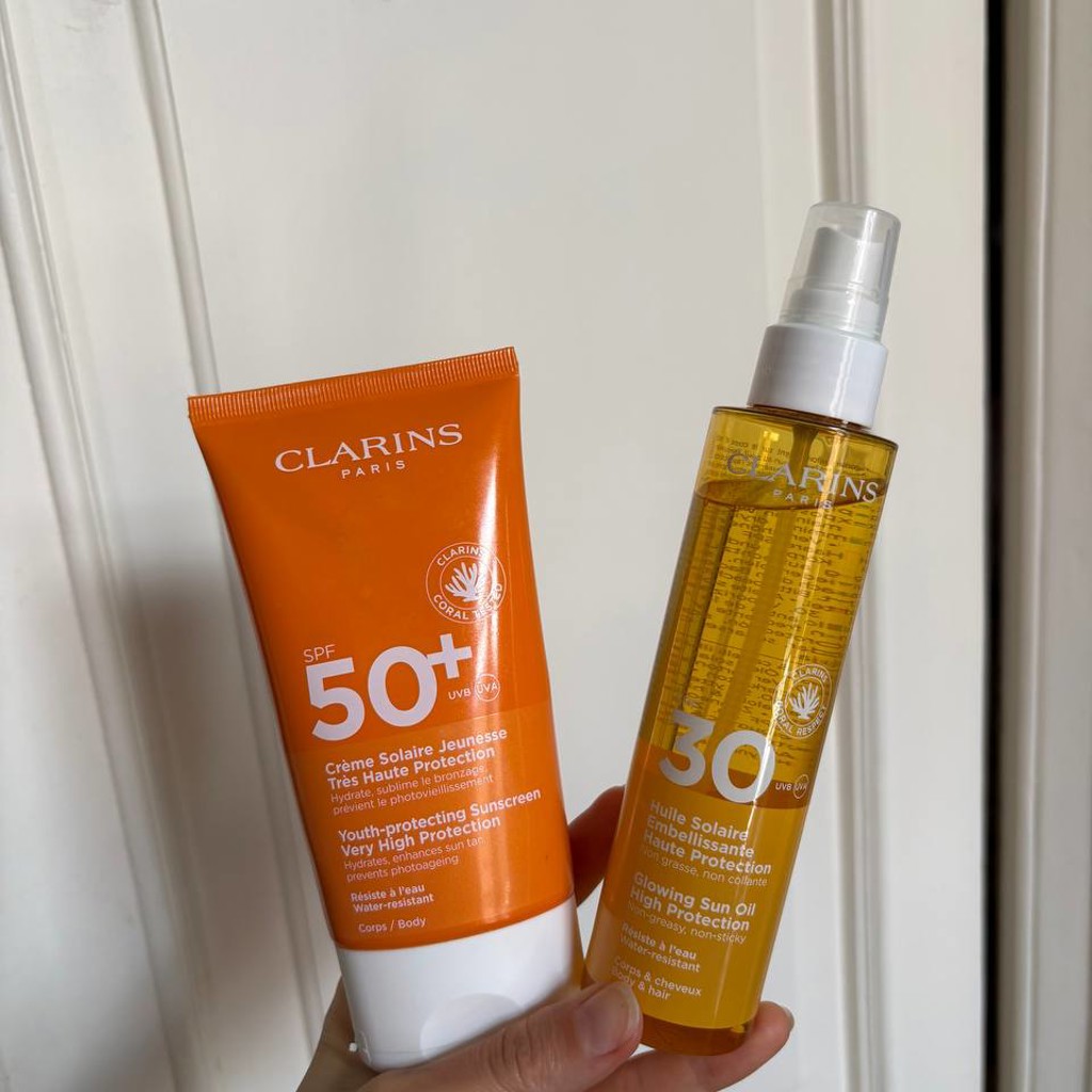 Средства SPF CLARINS для тела и волос