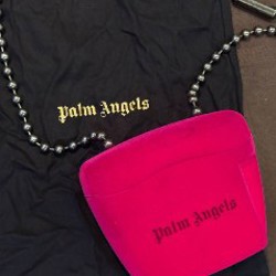 Сумка Palm Angels pink velvet - фото 2