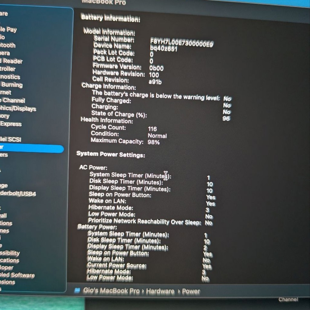 MacBook PRO 16 M3 18 512