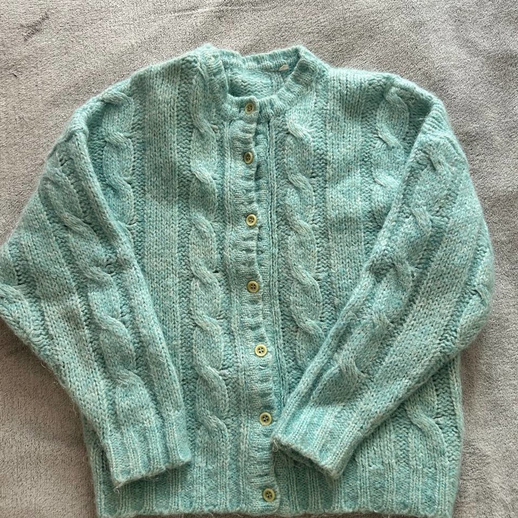 Винтажный шерстяной кардиган