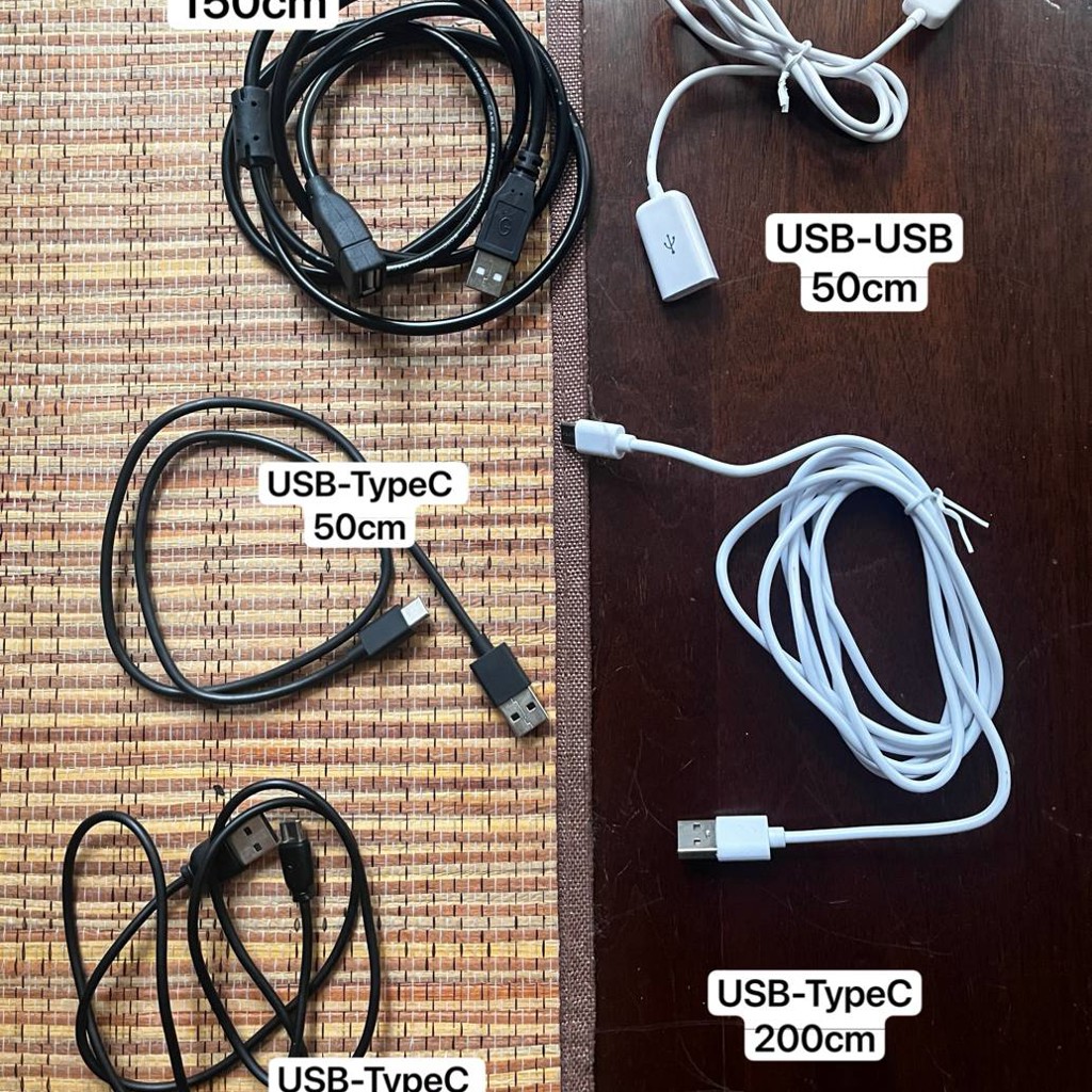 Набор проводов USB-typeC и удлинителей USB-USB